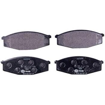 Juego de pastillas de freno HELLA 8DB 355 007-291 para Nissan Patrol - cuatro pastillas, sin preparación para aviso de desgaste