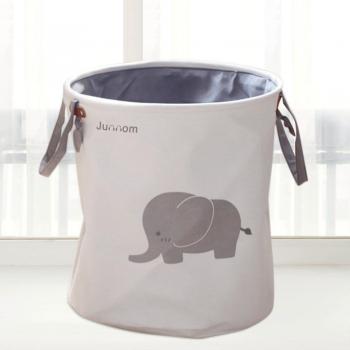 Cesta de poliéster plegable de Junnom. Cesta de almacenamiento para la oficina, el dormitorio o el armario y muy conveniente para la colada y para guardar los juguetes