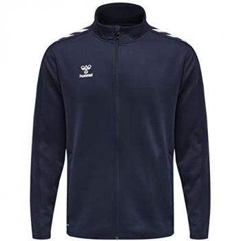 Hummel Chaqueta Core XK Poly - Casaco de fato de treino para desporto com fecho éclair, Hmlcore XK Poly Zip Sweat Jersey de cárdigan, Marine, XXX-Large Unisex Adulto