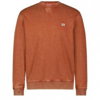 Sudadera sin capucha Lee para hombre en color marrón Arce Dulce L