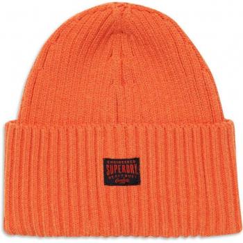 Superdry Workwear Knitted Beanie Hat in Jaffa Orange for Women