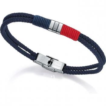 Pulsera Viceroy Hombre Beat doble de cordón azul y rojo