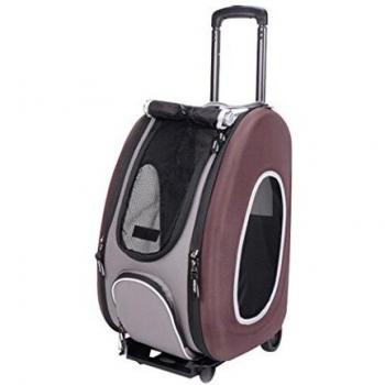 Ibiyaya Multifunction Pet Stroller 5-in-1, Brown