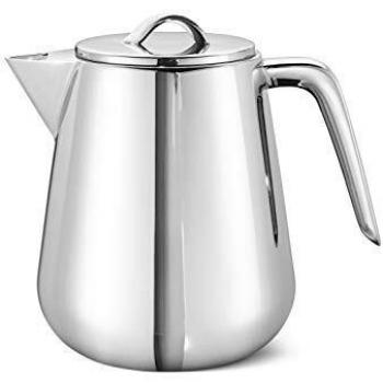 Georg Jensen Tetera de acero inoxidable, plata, talla única