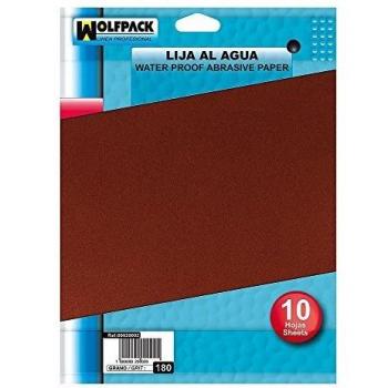 Wolfpack Linea Profesional 9020002 Lija de agua grano180