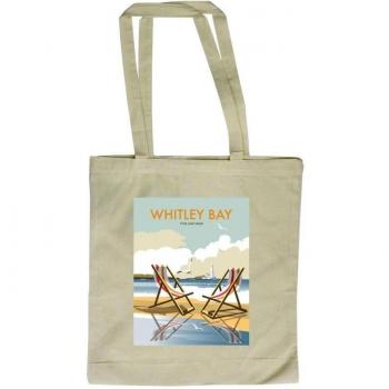 Dave Thompson Impresión de Whitley Bay Tote Bag, multicolor