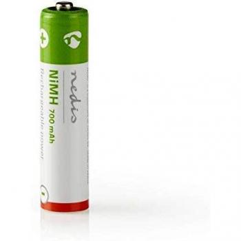 Rechargeable NiMH AAA Battery 1.2V 700mAh Pre-Charged 4-Pack Blister