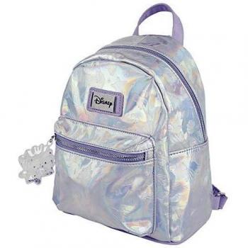 Bioworld Disney The Little Mermaid All-Over Debossed Pattern Shimmer Print Ladies Backpack Mochila tipo casual 26 centimeters 20 Plateado