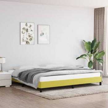 Estructura de cama de tela verde 200x200 cm Croam Vidaxl