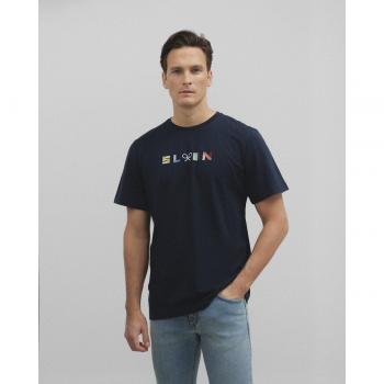 Camiseta SLBN azul marino para Hombre