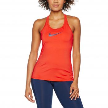 Nike W Nk Dry Slim Support Camiseta sin Mangas, Mujer, Naranja