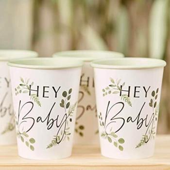 Botanical Hey - Vasos para baby shower