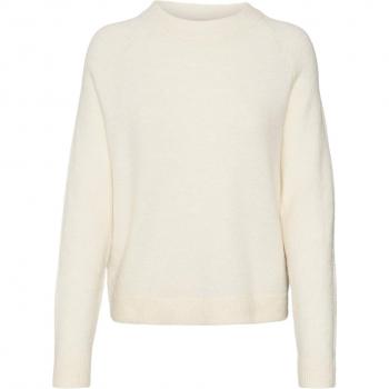 Vero Moda Filuca Women's Regular Fit Round Neck Sweater in Birch Melange