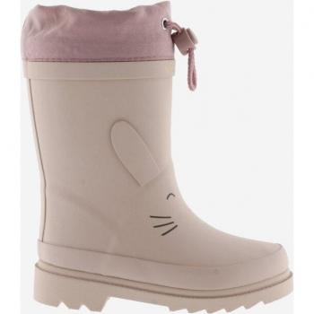 Botas de agua de caucho para niños con diseño de animales y cuello ajustable