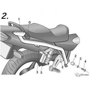 SHAD Y0XJ17ST Soporte de Baúl para Yamaha XJR 1300, Negro
