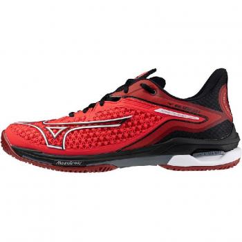 Mizuno Wave Exceed Tour CC Zapatilla Tierra Batida Hombres - Rojo, Negro
