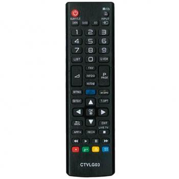Common TV CTVLG03 mando a distancia universal para control remoto de televisores LG, sin configuración, ergonómico