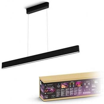 Lámpara Colgante Philips Hue Ensis White and Color Ambiance, Negra