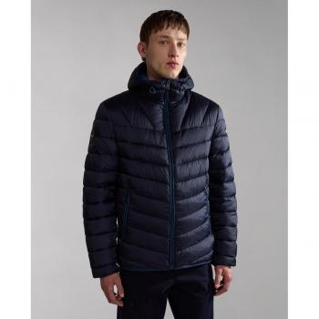 Napapijri Aerons Navy Hooded Coat 2XL Male Winter Jacket