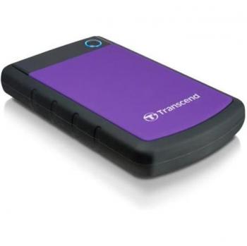 Transcend StoreJet 25H3 2TB USB 3.1 Portable External Hard Drive, Purple