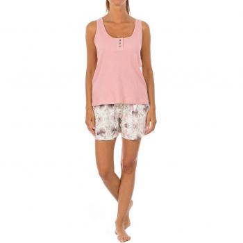 Pijama de tirantes cuello redondo y abotonado para mujer JJBCH0801