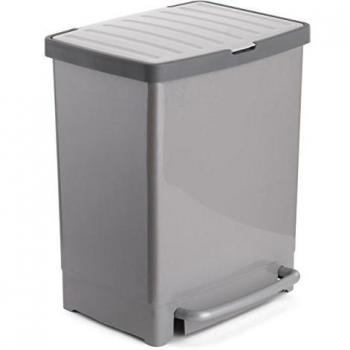 Tatay 1101601 Cubo Reciclaje, Gris, 33.50x31.00x42.00 cm