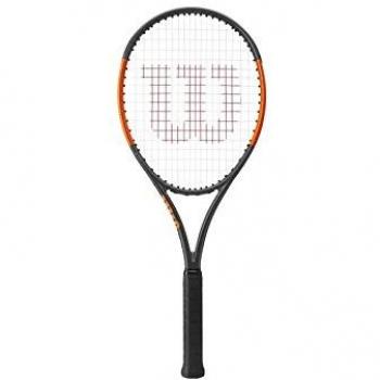 Wilson BURN 100 S TNS FRM W/O CVR - Raqueta, Unisex Adulto, Gris