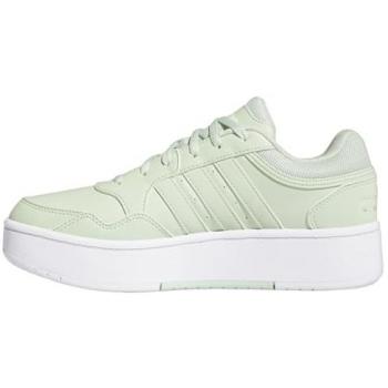 Adidas Women's Hoops 3.0 Bold Sneakers in Linen Green