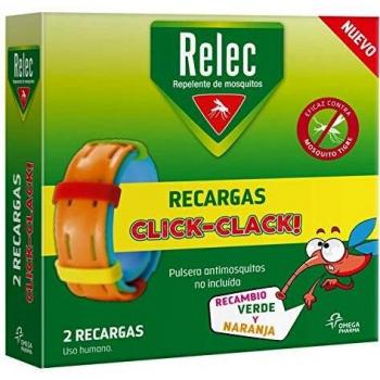Relec Recargas Pulsera Repelente Antimosquitos - 2 recambios