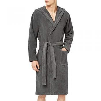 Tommy Hilfiger Icon Hooded Bathrobe Bata, Grey