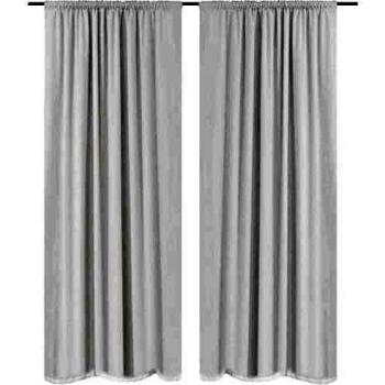 vidaXL 2X Cortinas Opacas de Doble Capa 140x245 cm Blanco Persiana Bloqueadora