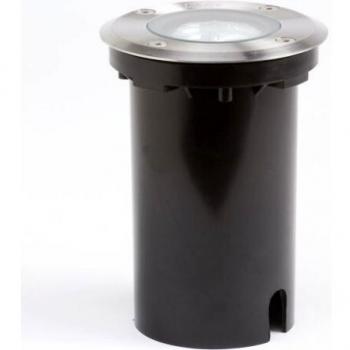 Konstsmide 7606-000 - Foco halógeno de Acero Inoxidable para Clavar en el Suelo