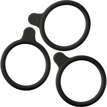 DURAN 292432875 Anillas Marcadas en Silicona, para GL45 DURAN Frascos para Laboratorio, Negro