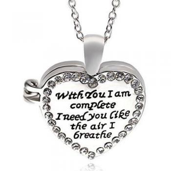 Gudeke Día de la Madre con vosotros soy completa te necesito como el aire que respiro Collar del amor de apertura