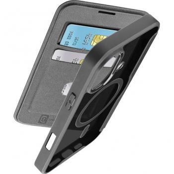 Funda Libro Magnética Negra Daily MagSafe para iPhone 16