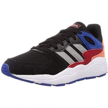 Adidas CRAZYCHAOS J, Zapatillas para Correr, Core Black/Matte Silver/Team Royal Blue, 37 1/3 EU
