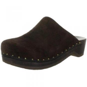 Berkemann Velours Toeffler 404 - Zuecos de ante para mujer, color marrón, talla 46