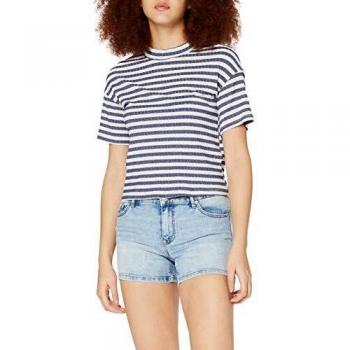 Vero Moda VMLYDIA LR Light Blue Denim Shorts Pantalones Cortos de Jean, Abedul, L para Mujer