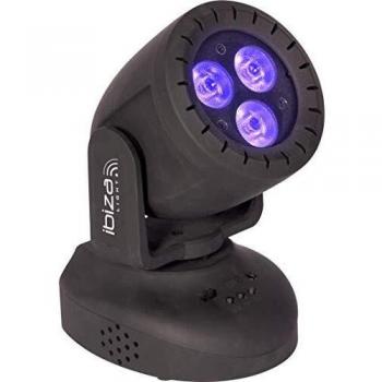 Cabeza Móvil LED Mini Lyre Wash 3 x 8W RGBW 4 en 1 Ibiza Twirly Wash 8