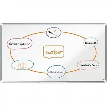 Pizarra Magnética de Acero Vitrificado de Formato Panorámico Nobo Premium Plus de 1220X690Mm