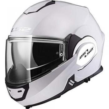 LS2, casco de moto modular VALIANT blanco, L