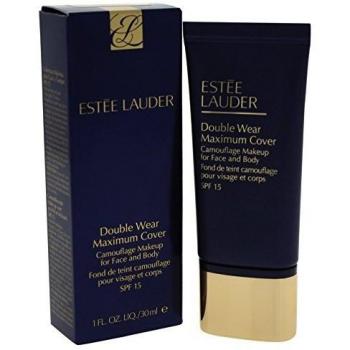 Estée Lauder Double Wear Maximum Cover Camouflage Makeup for Face and Body SPF 15 High Cover Foundation Shade 3W1 Tawny 30 ml