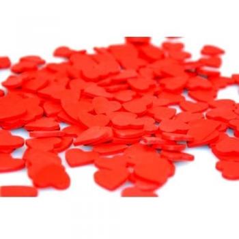 Corazones rojo decoración para Corporation mesa de madera, para Tweeters tiempos - Amor - cumpleaños - ...., rojo, 60x60x3mm