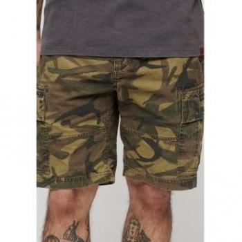 Superdry Men's Heavy Cargo Shorts Nathan Camo Green 34