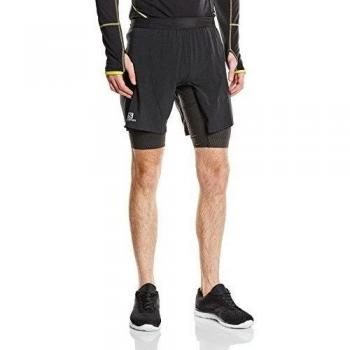 Salomon Exo Pro Twinskin M - Pantalón corto para hombre, color negro, talla S