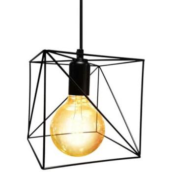 Aplique Colgante Vintage E27 Cuadrado 150x150mm