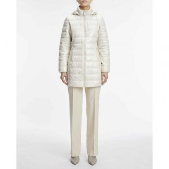 Calvin Klein - Abrigo largo alcolchado ligero para mujer