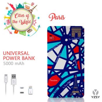 Yzsy artists edition bateria externa de 5000 mah edicion paris