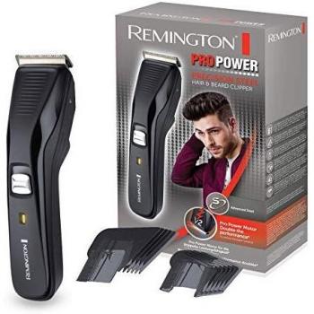 Remington Pro Power HC5200 Máquina de Cortar Pelo Acero Avanzado 2 Accesorios Uso Inalámbrico o con Cable Negro