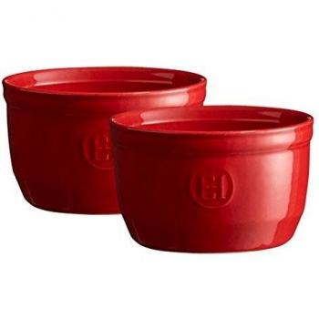 Emile Henry Burgundy No.10 Ceramic Ramekin Set of 2 (10 cm)